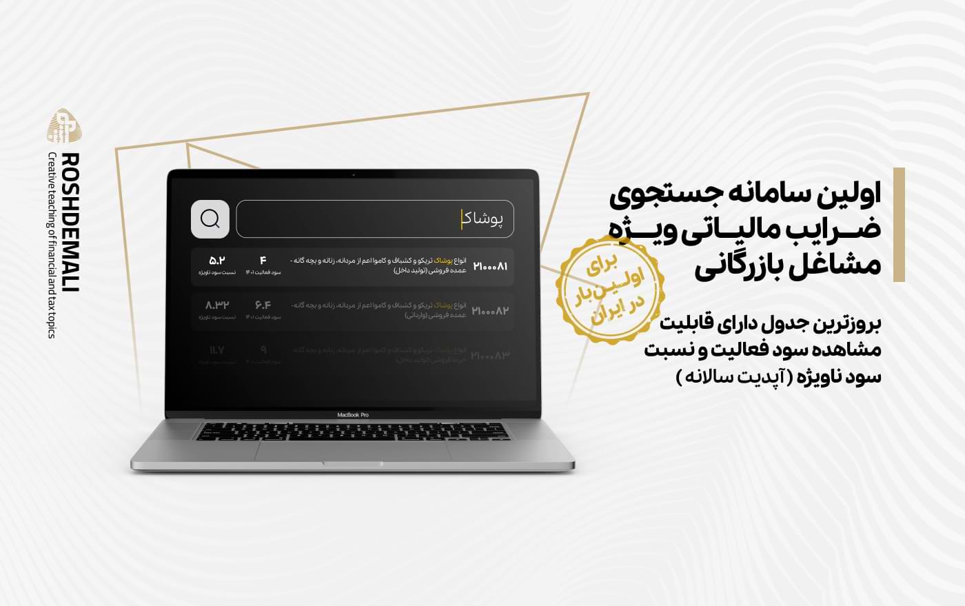 تصویر شاخص ضرایب مالیاتی